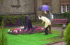 Baroness Ray Michie unveiling the statue with Alastair Cousin, Chairman of Trustees